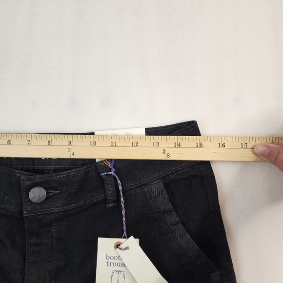 Simply Vera Vera Wang Womens Size 10 Black Bootcut Trousers Midrise‎ Inseam 32 - Picture 7 of 10